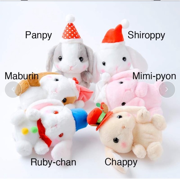 Pote Usa Loppy Merry Christmas Rabbit Shiroppy - Picture 11 of 12